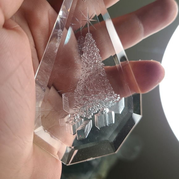 10 Vintage Amsun Santa Christmas Ornament Acrylic 1977 - 1979.Great condition Ornaments